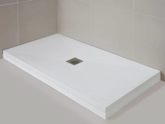 Plinthe en résine pour receveur de douche, Fabrication sur mesure Longueur de 60 à 210 cm, Hauteur de 5 à 20 cm - Livraison offerte